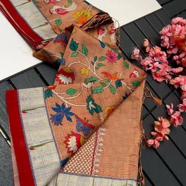 Akshara digital print Paithani saree clothes wholesale